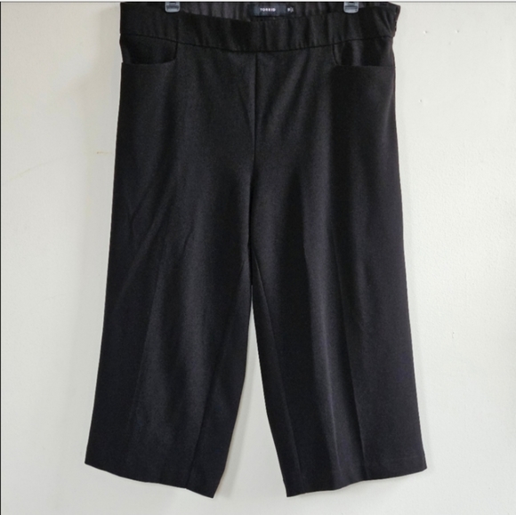 📌60 TORRID WIDE LEG CROP PANTS WOMEN'S PLUS SIZE 18 - Picture 4 of 6